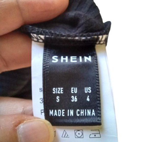 NWT SHEIN Women's Cold Shoulder Rib-knit Top Halter Black Color Size S (4) - Picture 6 of 8